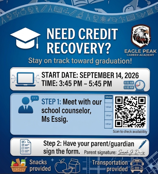 Credit Recovery flyer